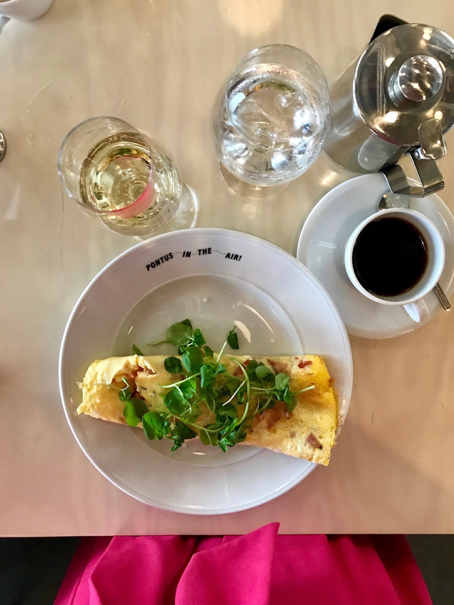 Tröstade flygförseningen med en underbar frukost på Pontus in the air på Arlanda