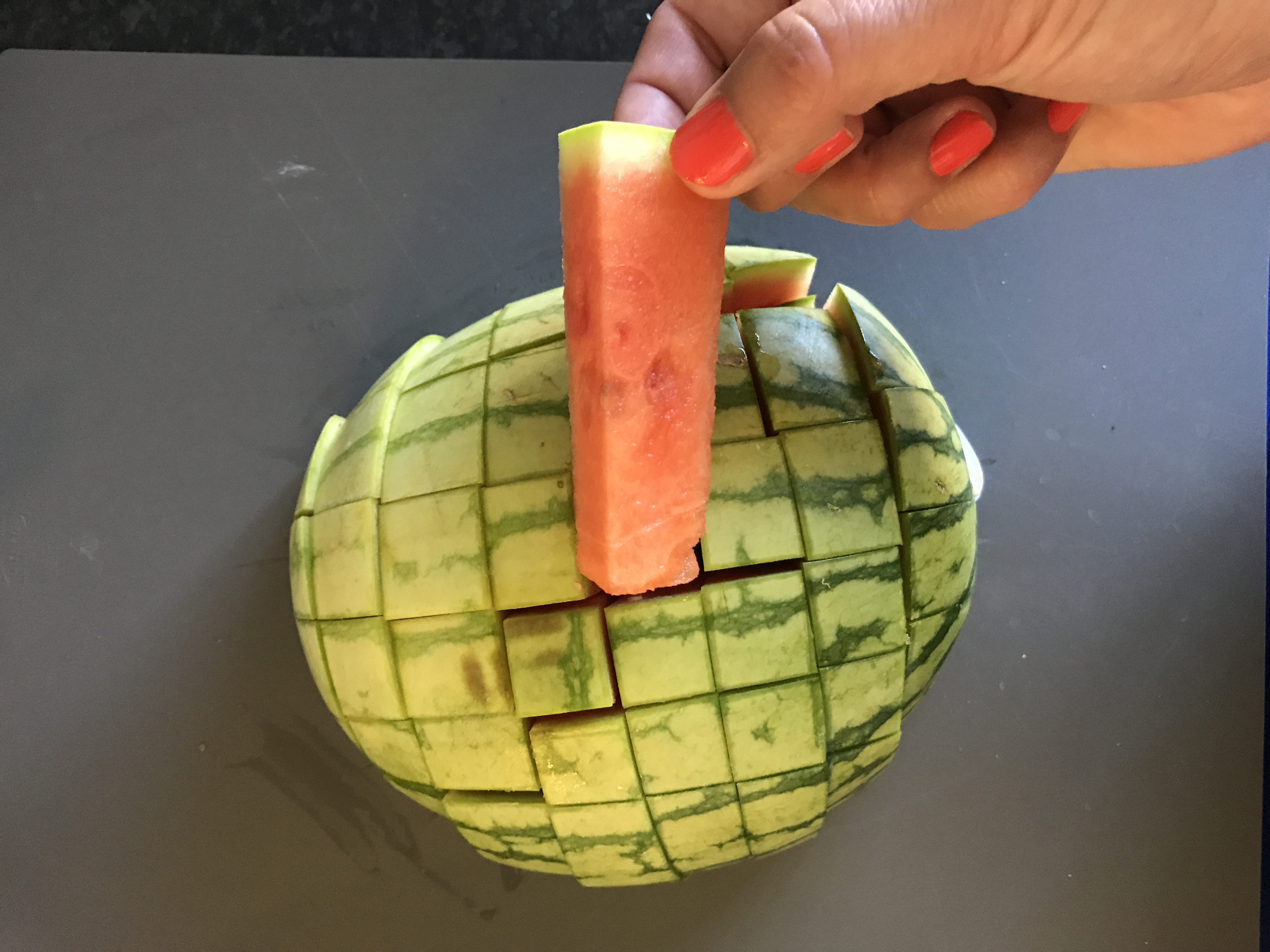 vattenmelon skiva